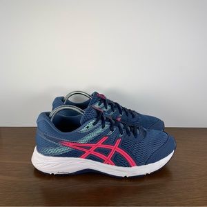 Asics - Gel Contend 6 Athletic Shoes Blue Pink - Women’s 9.5